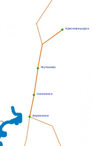  арта-схема автодороги Ѕерезники -  расновишерск