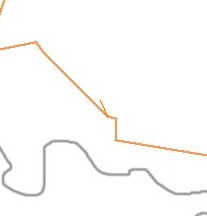  арта-схема автодороги  изильское - Ѕреды, 54-ый км (јркаим) - јркаим